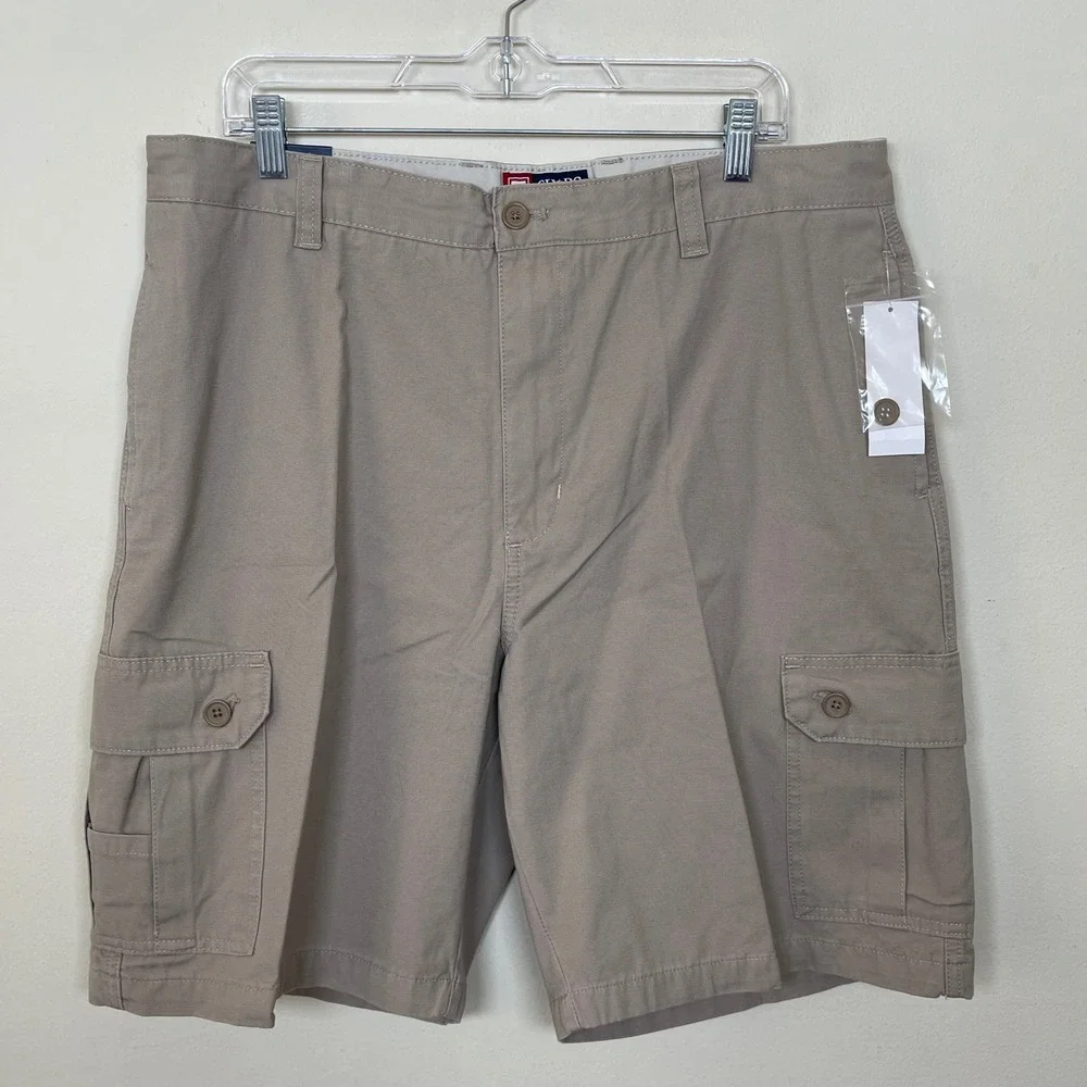 Chaps Mens Khaki Cargo Shorts 38